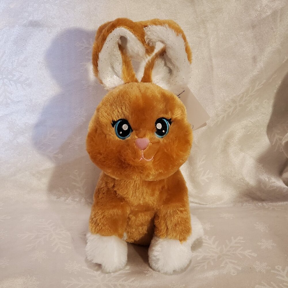 Build a Bear Glisten Merry Mission Gingerbread Bunny Plush Poseable Ears NWT